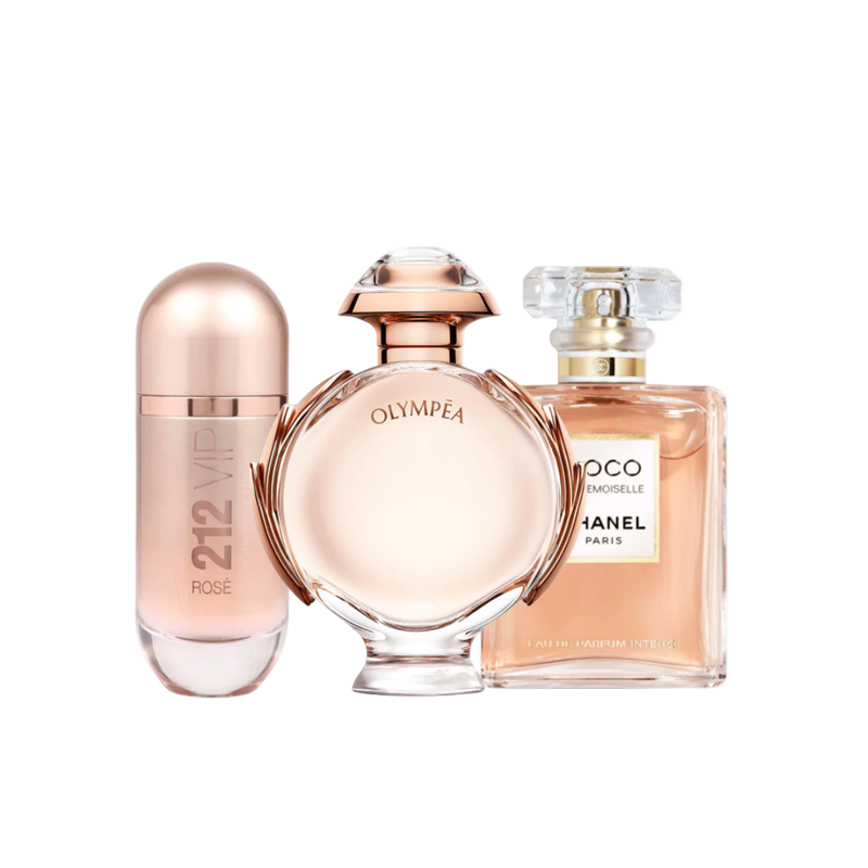 Set di 3 Profumi 212 Vip Rosé, OLYMPÉA e Coco Mademoiselle 100ml
