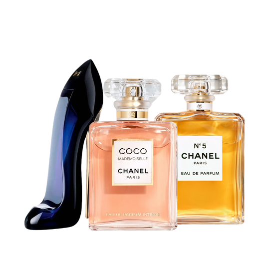 Set di 3 profumi Good girl, Coco mademoiselle e Nº5 100ml